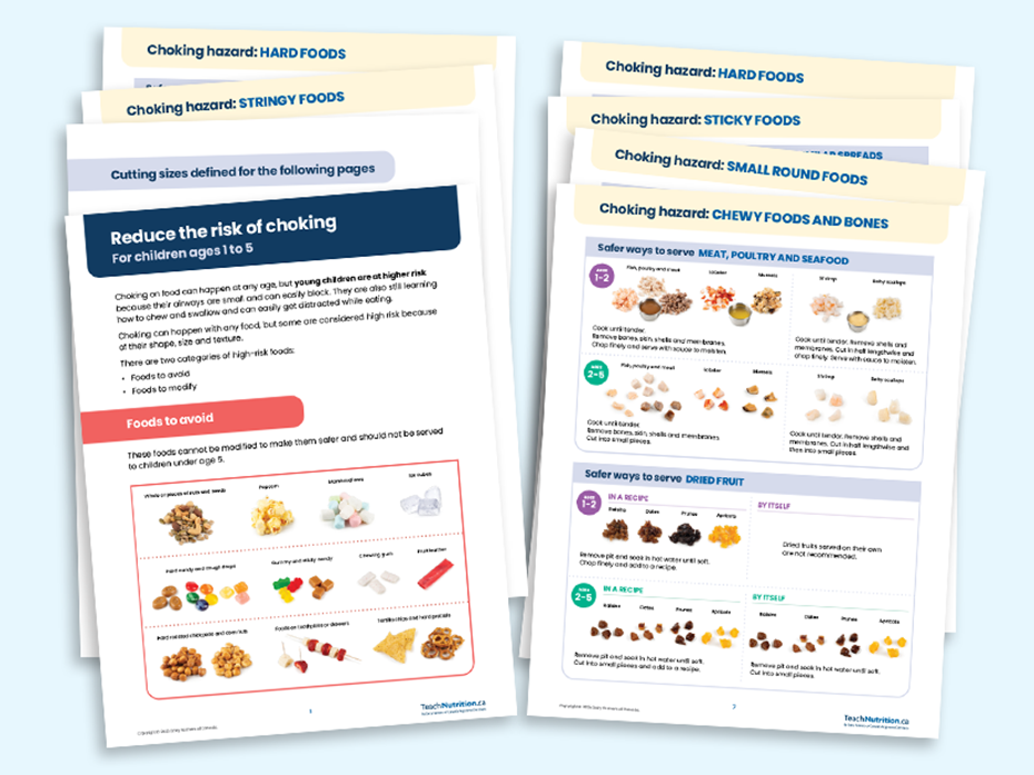 Guide: Reduce the risk of choking For children ages 1 to 5 