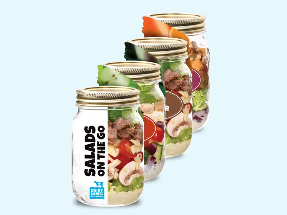 Meals in a Jar Recipe Brochure: Salads on the go
