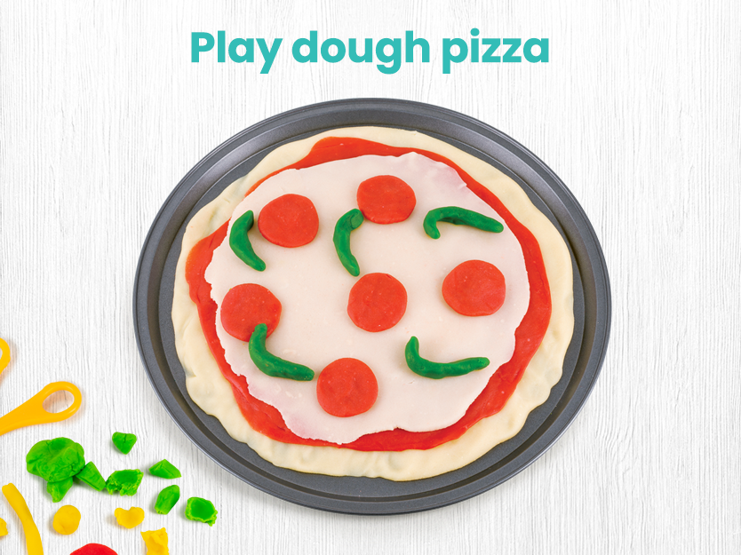 Play dough pizza - Pretend play